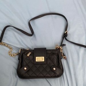 Black and Gold Crossbody